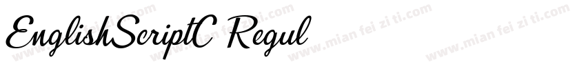 EnglishScriptC Regul字体转换